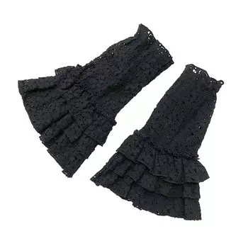 Кружевные рукава черное кимоно кимоно одежда японская и западная с длинными рукавами белый