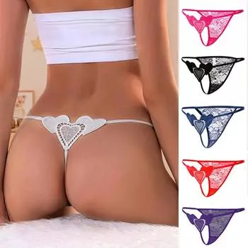 Кружевные сексуальные трусы с тонким поясом, стринги, женское нижнее белье, сексуальные трусики, дышащее белье, разноцветные стринги с низкой талией One size