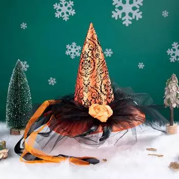 Кружевные шляпы ручной работы ведьмы с заостренными концами, бандажная шляпа волшебника, аксессуары для костюма готической Лолиты для косплея на Хэллоуин