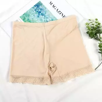 Кружевные танцевальные штаны со средней талией, удобные высокоэластичные женские защитные брюки, не блестящие брюки для ног One Size белый