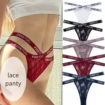 Кружевные трусики CuteByte для женщин, сексуальные кружевные стринги из плотной ткани, сетчатые стринги с низкой талией, женское мягкое нижнее белье, прозрачные трусики S&Fast Shipping