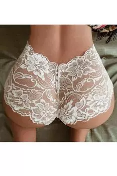 Кружевные трусики Merry See, нижнее белье в стиле фэнтези, белое