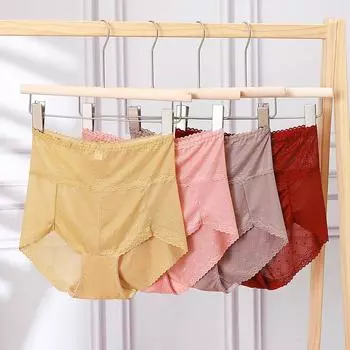 Кружевные трусики с высокой талией Xiaotianer 1015: Женский бесшовный живот и подтяжка бедер, сексуальный прозрачный дизайн M 1071