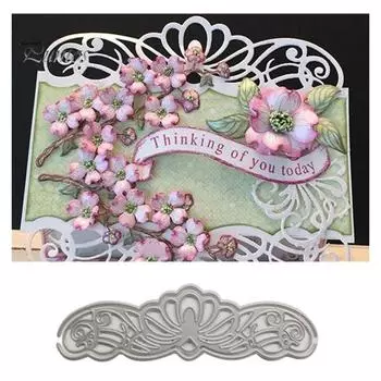 Кружевные украшения, режущие штампы, сделай сам, скрапбук, бумажные карты, альбом, трафаретная форма для рукоделия серебряный