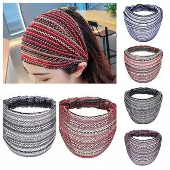 Кружевные женские головные повязки, разноцветные белые повязки для волос, эластичная повязка на голову в виде тюрбана для женщин