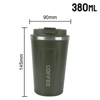 Кружка 380/510 мл Двойная Термо Кафе Непроливайка Дорожный Термос из Нержавеющей Стали для Чая Воды Кофе Кружка для Кофе Автомобильная Термокружка as picture show
