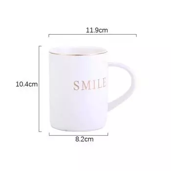 Кружка большой емкости, американская простая чашка для воды, кофейная чашка, чашка для завтрака, чашка для молока, послеобеденный чай белый