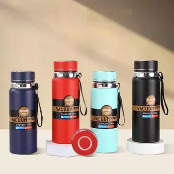 Кружка большой емкости, кружка из нержавеющей стали 316, уличный портативный походный горшок с чашкой чая 600ml розовый