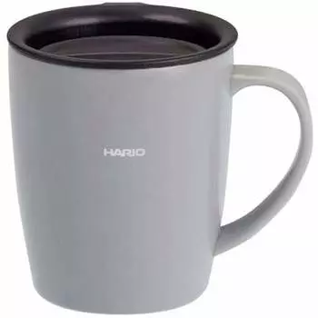 Кружка-бутылка HARIO серая 300 мл Термокружка HARIO с крышкой SMF-300-GR