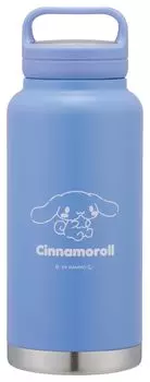 Кружка-бутылка из нержавеющей стали с термоизоляцией Skater 1000 мл с ручкой-винтом Sanrio Cinnamoroll STSC10-A