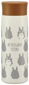 Кружка-бутылка Skater, бутылка из нержавеющей стали с термоизоляцией, бутылка для воды My Neighbor Totoro Silhouette Ghibli 350 мл SMH4-A