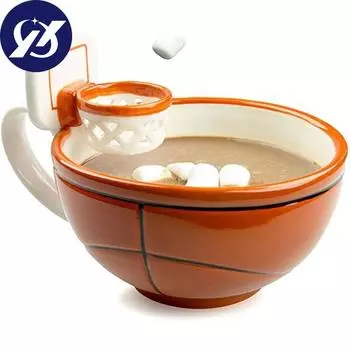 Кружка Creations с обручем Баскетбольная кружка 16 унций 400 мл Подарочная чашка для баскетбольного кофе Футбольные кружки 480ml