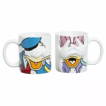 Кружка Disney Hiding Donald Daisy Pair 300 мл SAN2312 &