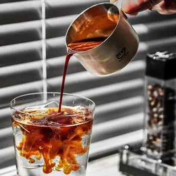 Кружка для эспрессо из пищевой нержавеющей стали марки 304, чашка для эспрессо со шкалой и ручкой, бытовая портативная креативная чашка для экстракта кофе 100ml