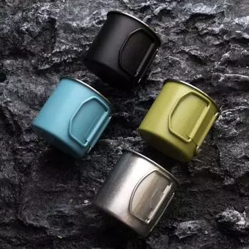 Кружка для кемпинга на открытом воздухе, посуда для кемпинга, дорожная чашка для воды 260 мл, складная чашка из нержавеющей стали для природы, похода