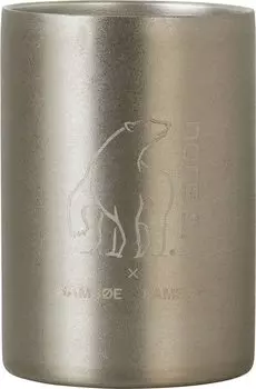 Кружка для кемпинга NORDISK Outdoor Camping Collaboration Mug из стали с двойными стенками 300 мл, алюминиевая, Samse