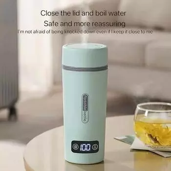 Кружка для кофе 12 В/24 В из нержавеющей стали 450 мл, автомобильная чашка для подогрева воды, электрический чайник, бутылка с 4 настройками температуры