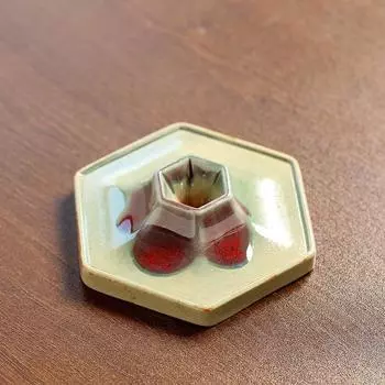 Кружка для кофе из грубой керамики с основанием 160 мл, шестиугольная коническая чашка для чая из грубой керамики, скандинавская ретро-кофейная фарфоровая чашка 160ml