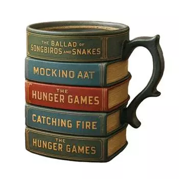 Кружка для кофе из книжной серии Эргономичная ручка Легкий дизайн Штабелируемая Книга C