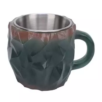 Кружка для кофе из минерального хрусталя, многофункциональная, с эргономичной ручкой, хрустальная смола, чашка для кофе, зеленая L(for 6.5-9kg) зелёный