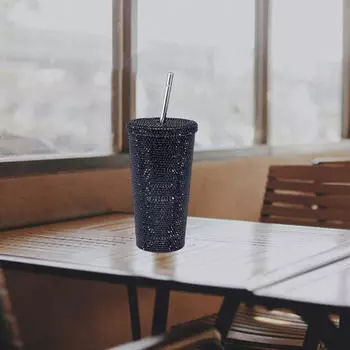 Кружка для кофе со стразами и двойными стенками, стаканы с чистящей щеточкой 00 мл для NEW Pink 500ml