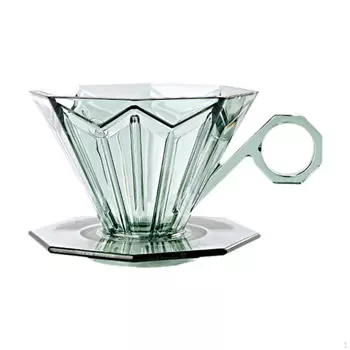 Кружка для кофе в форме сердца с фильтром для крафтового кофе, для влюбленных зелёный