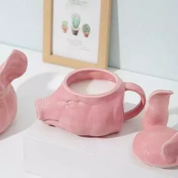 Кружка для кофе в виде свиньи, керамическая 3D-кружка для чая, забавная кружка для питья на Рождество, день рождения, новоселье B