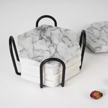 Кружка для круглых и квадратных подставок, прочный коврик для чашки, поднос, держатель для подставки, стойка для подставки, рамки для коврика для чашки A чёрный