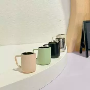 Кружка для кукольного домика с матовой текстурой, нескользящая ручка, удобная ручка, кофейная кружка, чайная чашка, миниатюрный кукольный домик, детский подарок чёрный