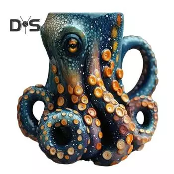 Кружка для пива «Осьминог» в стиле Ктулху, средневековая пиратская кружка викингов, 3D-кружка для коллекционирования драконов для бара, домашнего декора, уникальный подарок для мужчин, тема ужасов D