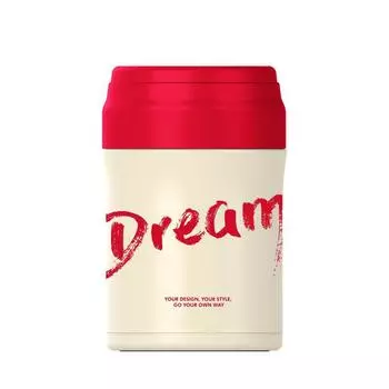 Кружка для тушеного мяса 316 Нержавеющая сталь Вакуумная изоляция Ланч-бокс Студенты Приносят Рис на Работу Кастрюля для тушения Можно Портативный 500ml красный