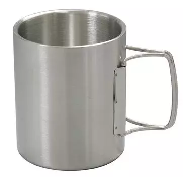 Кружка DUG с двойными стенками DG-0502 серебряный