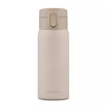 Кружка Iris Ohyama Water One Touch Mug Vacuum Сохраняет воду в течение 6 часов Сохраняет теплой сверху и холодной снизу Можно открыть и выпить за один раз Удобство в том, что сохраняет вкусный слоновая кость