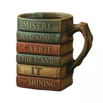 Кружка из книжной серии, эргономичная ручка, легкий дизайн, штабелируемая книжная кружка, домашняя офисная посуда для напитков B