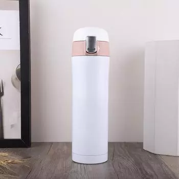 Кружка из нержавеющей стали 304, чашка для воды с замком, кружка с фотографией 350ml золотой