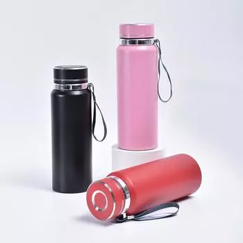 Кружка из нержавеющей стали 304, уличная чашка для воды, однотонная простая деловая подарочная чашка с надписью 600ml красный