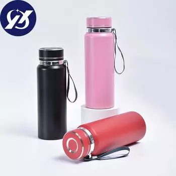 Кружка из нержавеющей стали 304, уличная чашка для воды, однотонная простая деловая подарочная чашка с надписью 600ml красный