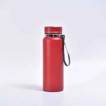 Кружка из нержавеющей стали 304, уличная чашка для воды, однотонная простая деловая подарочная чашка с надписью 800ml красный