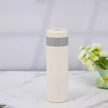 Кружка из нержавеющей стали 316, милая пара, портативные чашки для питья, простые домашние чашки для чая. 450ml белый