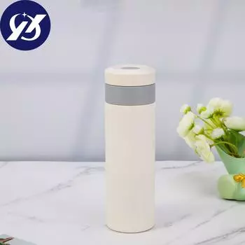 Кружка из нержавеющей стали 316, милая пара, портативные чашки для питья, простые домашние чашки для чая. 450ml белый