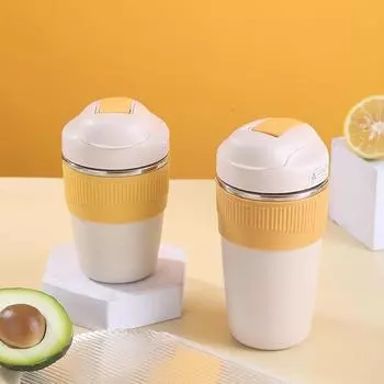 Кружка из нержавеющей стали. Креативные двойные соломинки для питья. Детские чашки большой емкости. Простые чашки для пар для мужчин и женщин. 350ml розовый