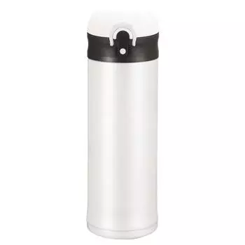 Кружка из нержавеющей стали. Простая легкая откидная крышка. Портативная прямая чашка для высококачественной воды. 360ml золотой