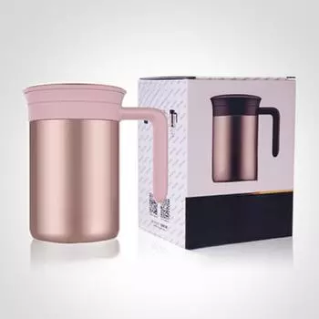 Кружка из нержавеющей стали с высоким вакуумом и фильтром для замачивания чайных чашек Деловая кружка 480ml серебряный
