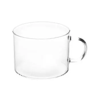 Кружка из стекла с креативным письмом и ручкой, термостойкая хрустальная кружка, для офиса, дома, десерта, овсянки, кофе, завтрака, 401-500ml