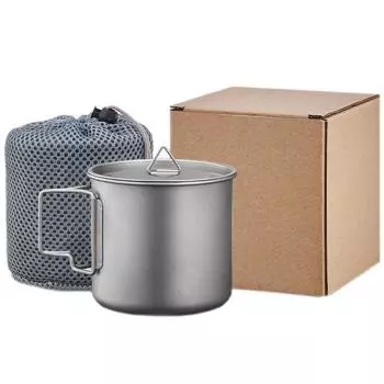 Кружка из титанового сплава TA1 объемом 380 мл, с сетчатым мешком, чашка для воды, чашка для кофе, наборы чашек для кемпинга, креативные переносные кружки 301-400ml