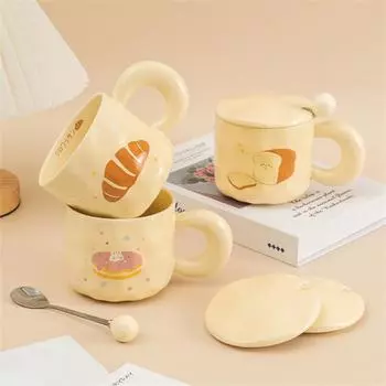 Кружка Элегантная мультяшная удобная очаровательная мультяшная модель практичная милая и функциональная кружка милые аксессуары для воды для безопасного использования 401-500ml