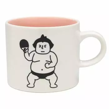 Кружка Kaju Al Life Mino Ware Sumo Wrestler для настольного тенниса K13318 330 мл