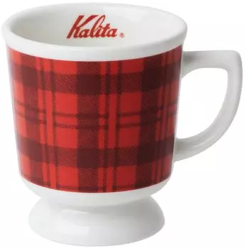 Кружка Kalita Check Retro S 200 мл керамическая кружка красная клетка ретро кофейня #73068