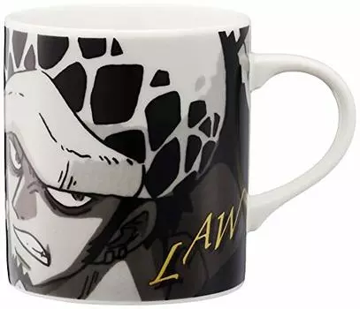 Кружка Kaneshotouki 121118 Anime One Piece низкая монохромная, 3,1 дюйма (8 см), белый