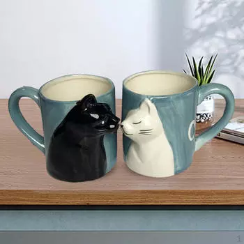 Кружка, керамическая утренняя чашка для питья 350 мл, стеклянная посуда, вода для офиса, отеля, кафе, спальни, дня рождения Golden Cup Handle